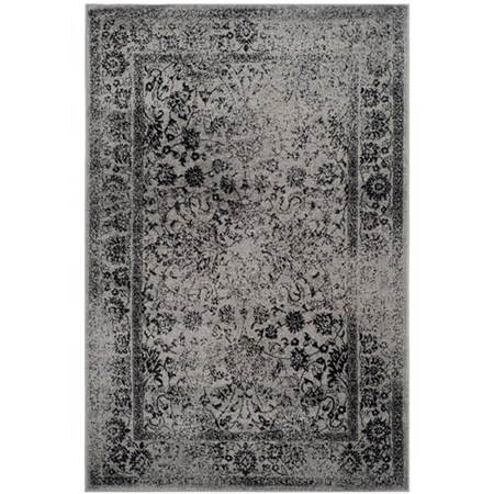 Safavieh 12 x 12 ft. Adirondack Tranistional Power Loomed Square Rug Grey & Black ADR109B-12SQ